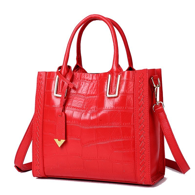 Crocodile Pattern Leather Handbags