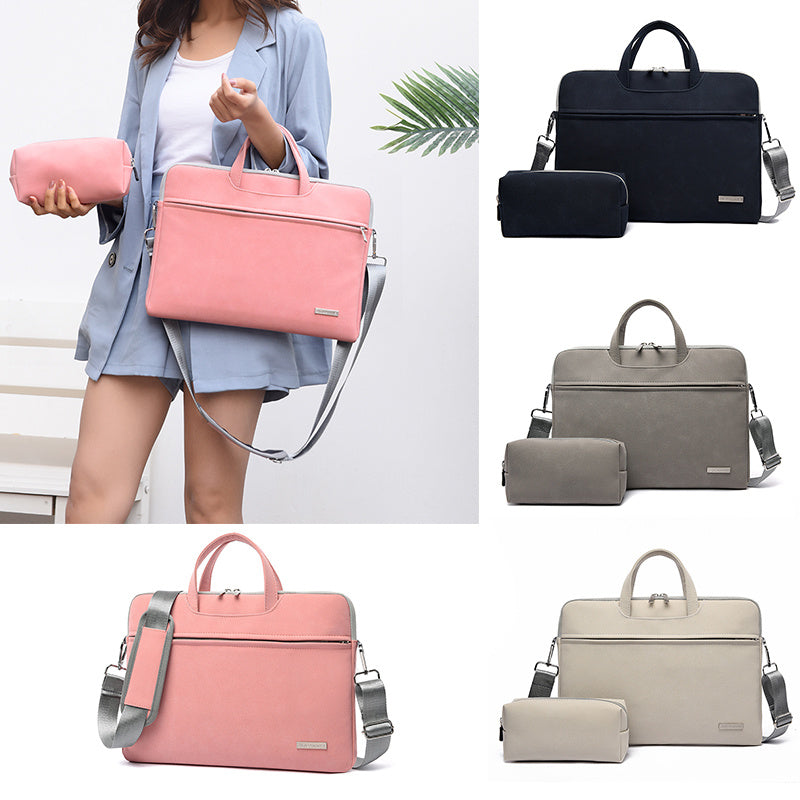 PU Leather Women Laptop Bag Notebook