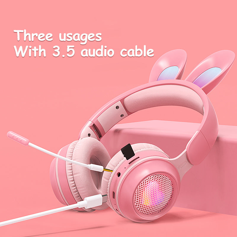 Rabbit Ear Headphones Wireless Luminous